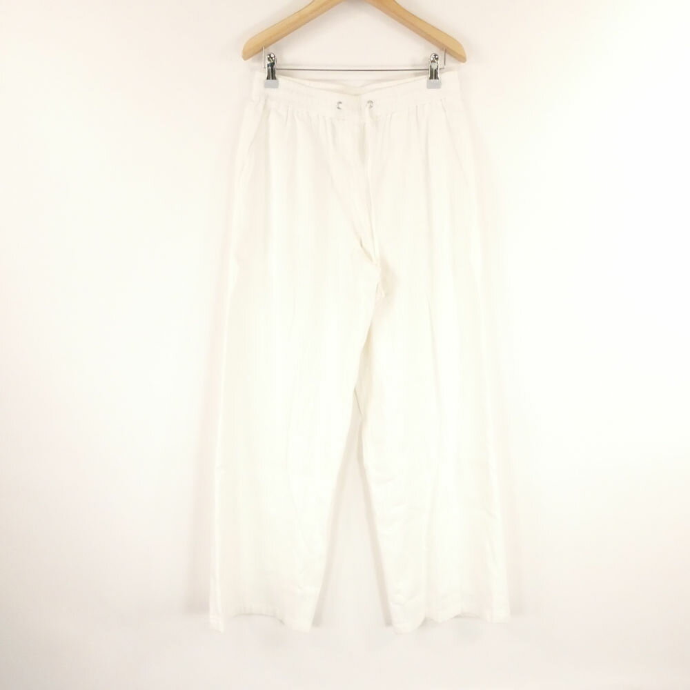 樂天商城 - theory luxe セオリー 03-3106433 Crisp Linen Mian イージーワイド パンツ 40 麻 レーヨン 23SS レディース AN3319A55 【中古】
