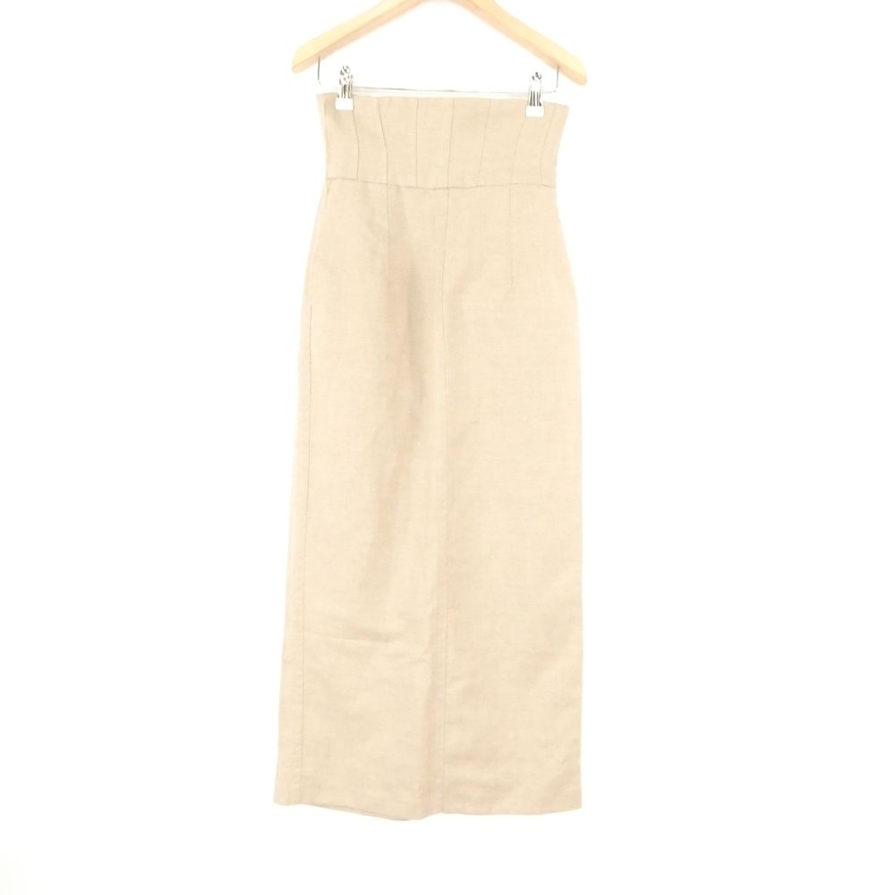 乐天商城 - 美品 FRAY I.D フレイアイディー FWFS221028 ハイウエストリボンタイトスカート 00 ポリエステル 他 ロング丈 レディース AM8774A10 【中古】