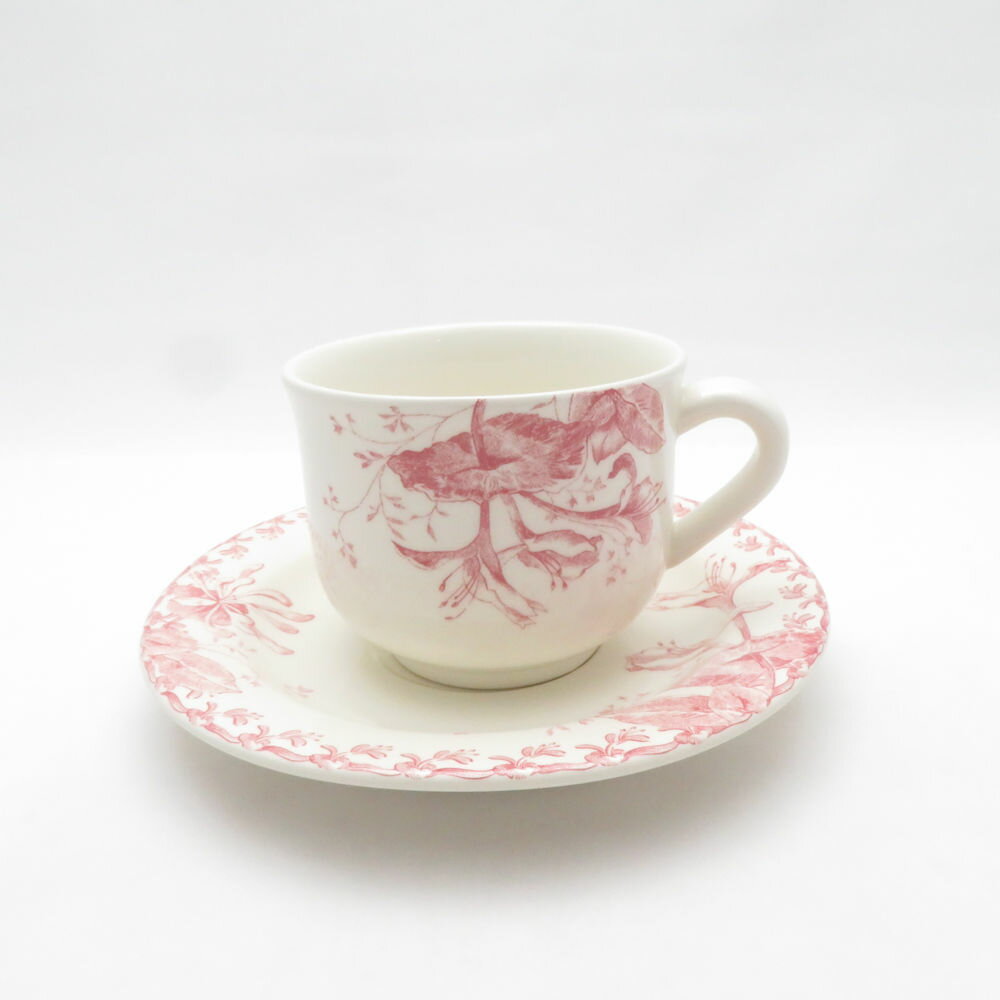 樂天商城 - 美品 Gien ジアン Chevrefeuille スイカズラ カップ＆ソーサー 花柄 フラワー SD220H2 【中古】