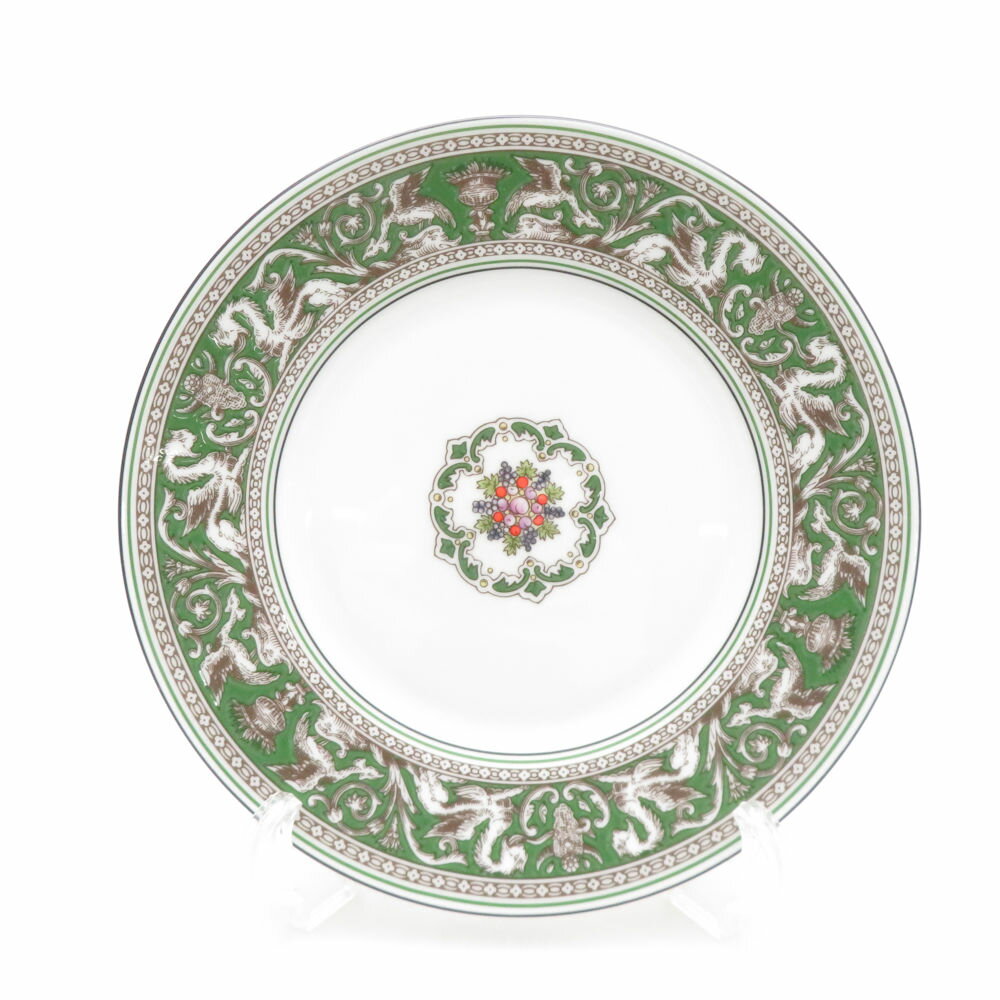 樂天商城 - 美品 WEDGWOOD ウェッジウッド フロレンティーン ヴェルデ 中皿 20cmプレート 英国 SU14335H2 【中古】