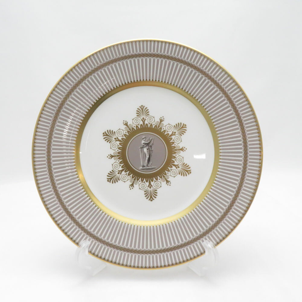 樂天商城 - 未使用 WEDGWOOD ウェッジウッド アンセミオン グレイ 中皿 23cmプレート 金彩 英国 SU14338H2 【中古】