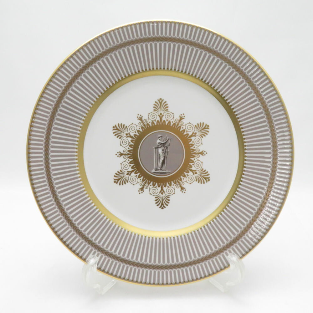 乐天商城 - 未使用 WEDGWOOD ウェッジウッド アンセミオン グレイ 中皿 23cmプレート 金彩 英国 SU14339H2 【中古】