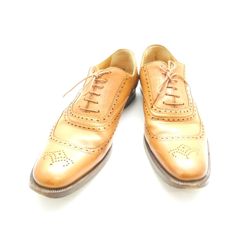 Rakuten - HERMES エルメス オックスフォードシューズ 24 1/2 27～27.5cm相当 レザーシューズ ビジネスシューズ キャメル レディース AD1916 【中古】