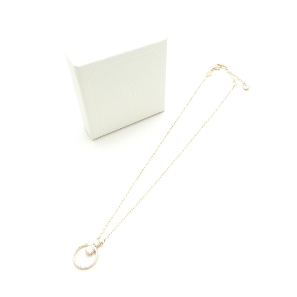 Rakuten - 美品 SWAROVSKI スワロフスキー Constellа ネックレス ピンクゴールド リング ストーン レディース AD1959A89 【中古】