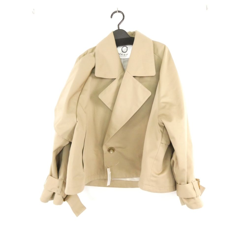 Rakuten - 美品 MARW UNITED ARROWS マルゥ ユナイテッドアローズ 91256040047 トレンチコート 36 S～Mサイズ相当 ポリエステル他 ショート丈 レディース AD1961B24 【中古】