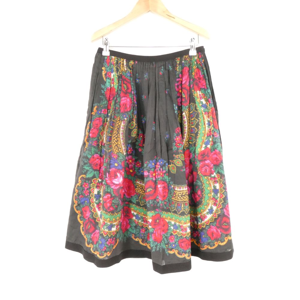 Rakuten - tricot COMME des GARCONS トリココムデギャルソン TM-S045 スカート M コットン100％ ロング丈 花柄 フラワー レディース AM8897A93 【中古】