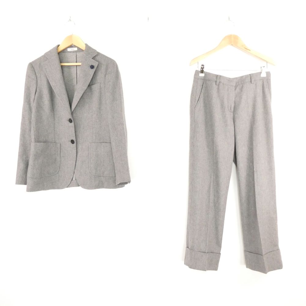 乐天商城 - 美品 GHERARDINI ゲラルディーニ セットアップ 38 ウール ビスコース スーツ ジャケット パンツ レディース AN3308A68 【中古】