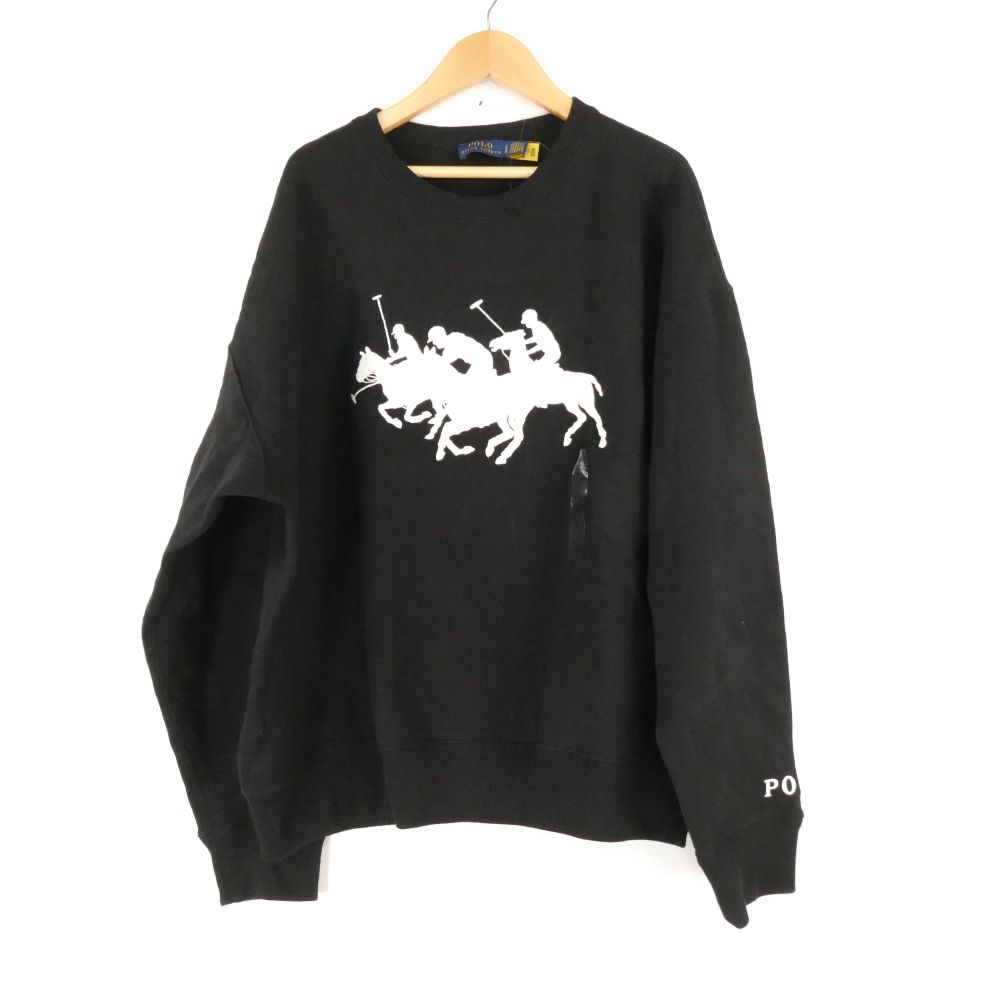 Rakuten - 美品 Polo Ralph Lauren ポロラルフローレン スウェット L コットン ポリエステル トリプルポニー 長袖 レディース AN3379A27 【中古】