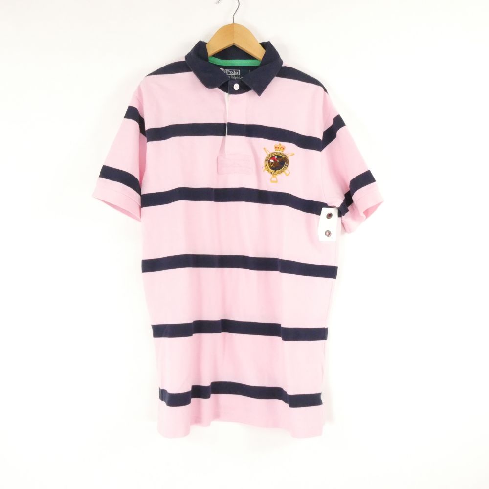 Rakuten - Polo Ralph Lauren ポロラルフローレン ポロシャツ L 綿100％ 半袖 ボーダー メンズ AO4226A3 【中古】