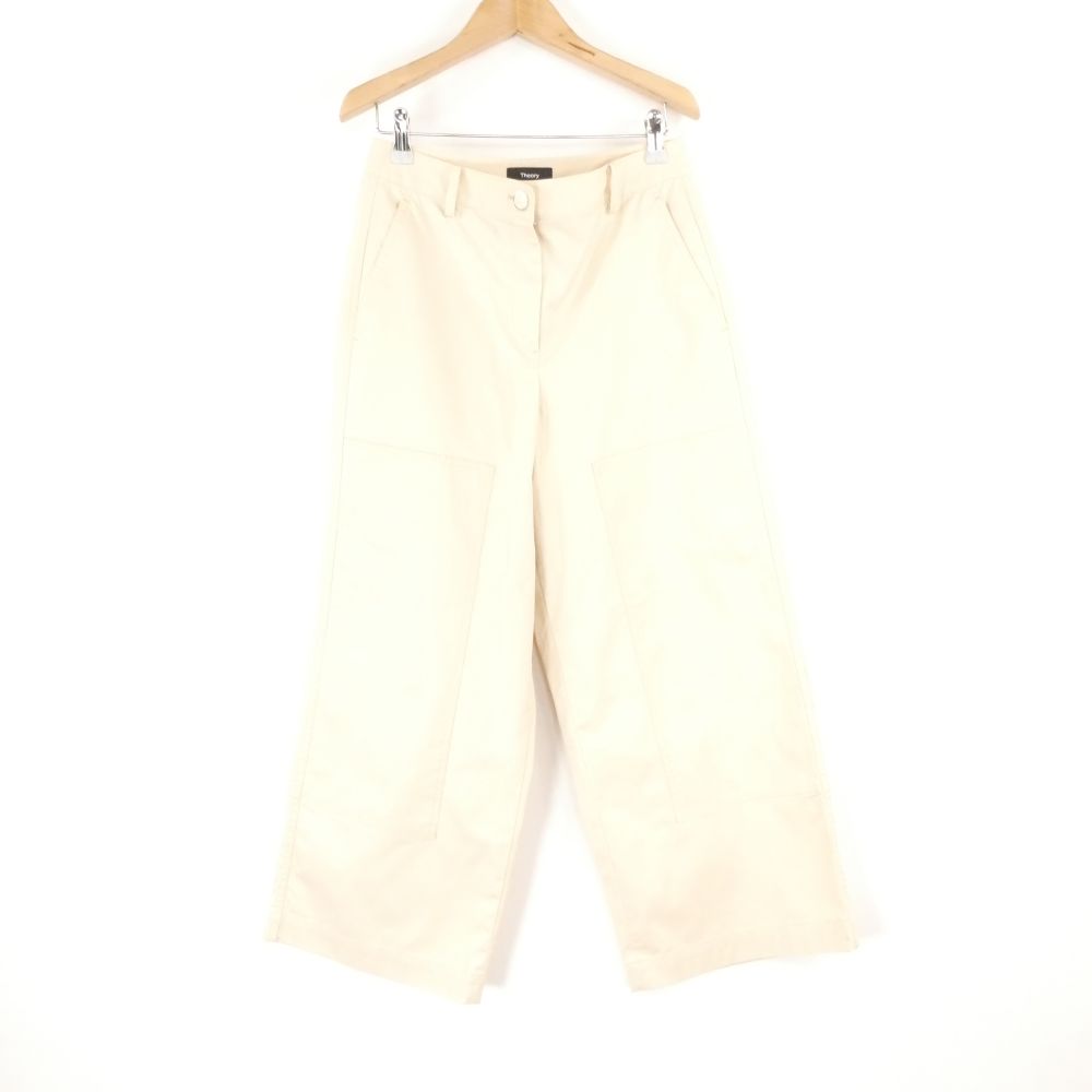 乐天商城 - Theory セオリー 01-4106416 ワイドパンツ 0 Sサイズ相当 綿他 レディース AO4228A60 【中古】