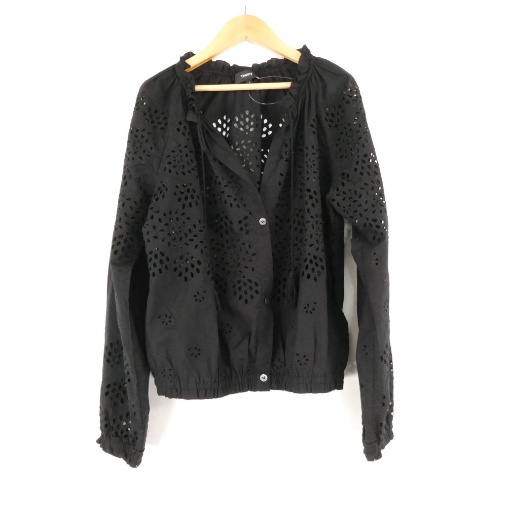 樂天商城 - 美品 Theory セオリー 01-7204102 レースシャツ S 綿100％ ブルゾン レディース AO4233A60 【中古】