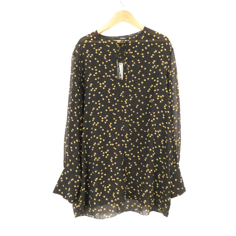 Rakuten - 美品 Theory セオリー 01-0108205 ブラウス S 絹100％ 長袖 シアー スタープリント レディース AO4235A59 【中古】