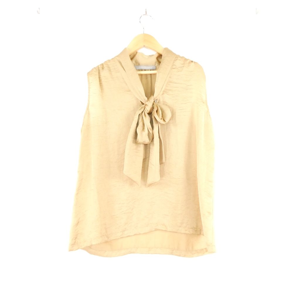 Rakuten - 美品 theory luxe セオリー 03-2308223 ノースリーブブラウス 38 Mサイズ相当 ポリエステル100％ リボン レディース AO4236A59 【中古】