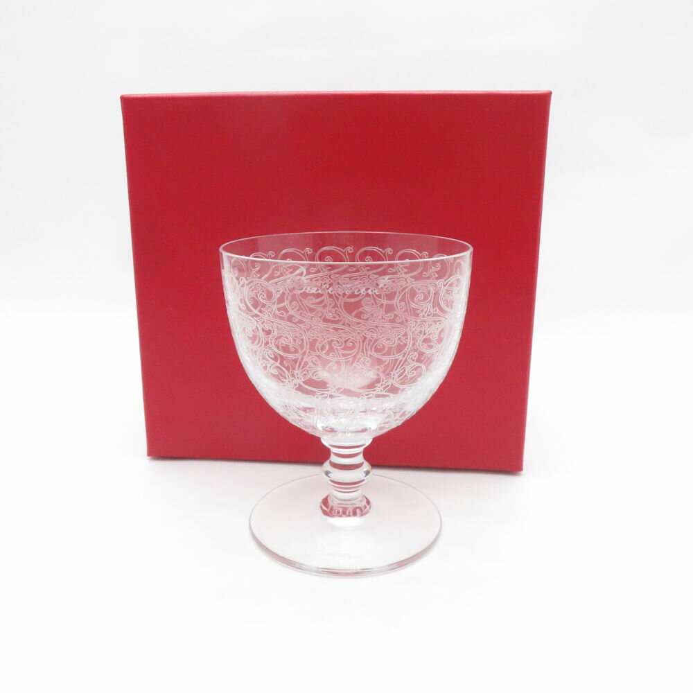 樂天商城 - 美品 Baccarat バカラ ローハン ワイングラス クリスタル 高さ10cm ウォーターゴブレット SU14094B4 【中古】