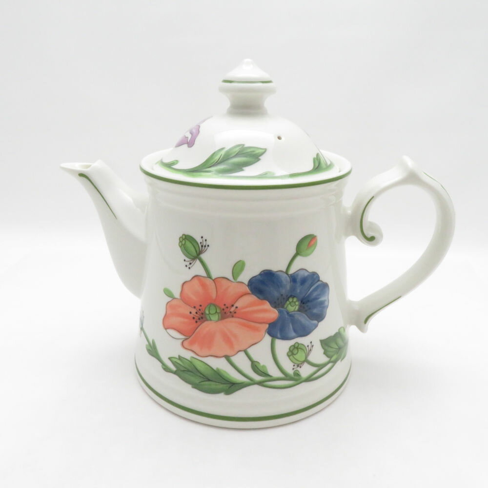 乐天商城 - Villeroy&Boch ビレロイ＆ボッホ Amapola アマポーラ ティーポット 茶器 花 廃盤 希少 レア ドイツ ポーセリン SU14153B4 【中古】