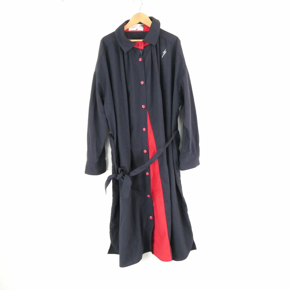 樂天商城 - KANSAI YAMAMOTO カンサイヤマモト SUPER LADY by KANSAI YAMAMOTO ワンピース 3L ナイロン 長袖 シャツ レディース AN3466A34 【中古】