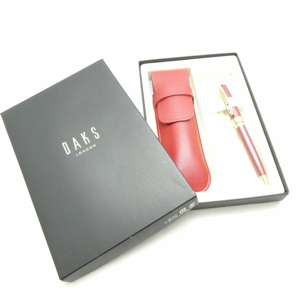 樂天商城 - 美品 DAKS ダックス ボールペン & ペンケース ツイスト HM1043 【中古】