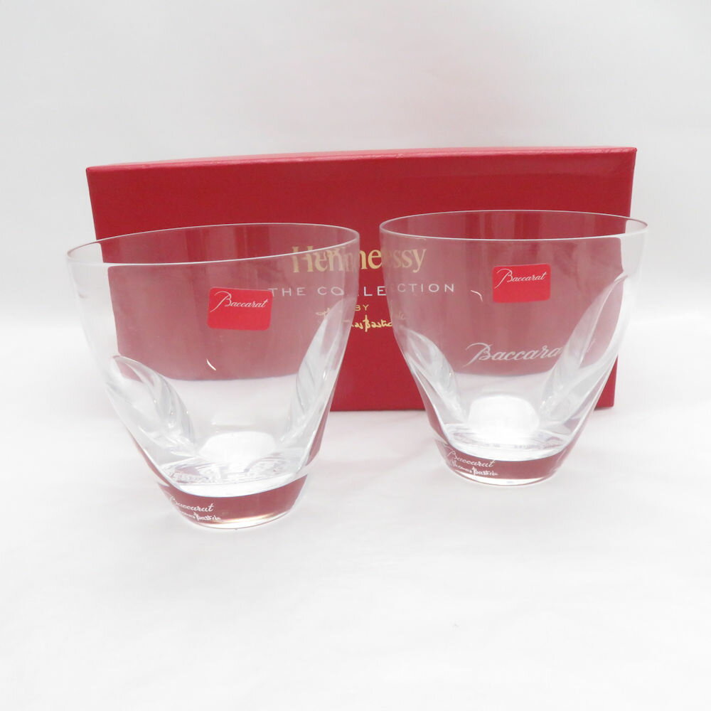 未使用 Baccarat バカラ ヘネシーコラボ ロックグラス 2点 ペア タンブラー トーマスバス ...