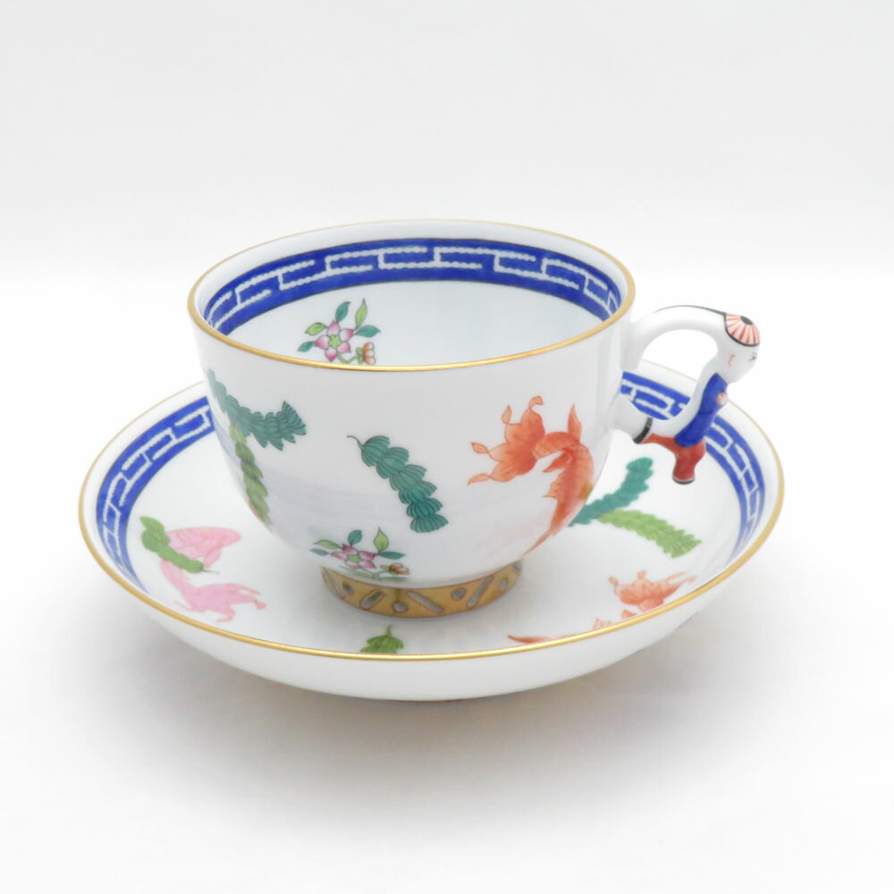 樂天商城 - 美品 Herend ヘレンド ポワッソン PO カップ＆ソーサー マンダリン SM5399J1 【中古】
