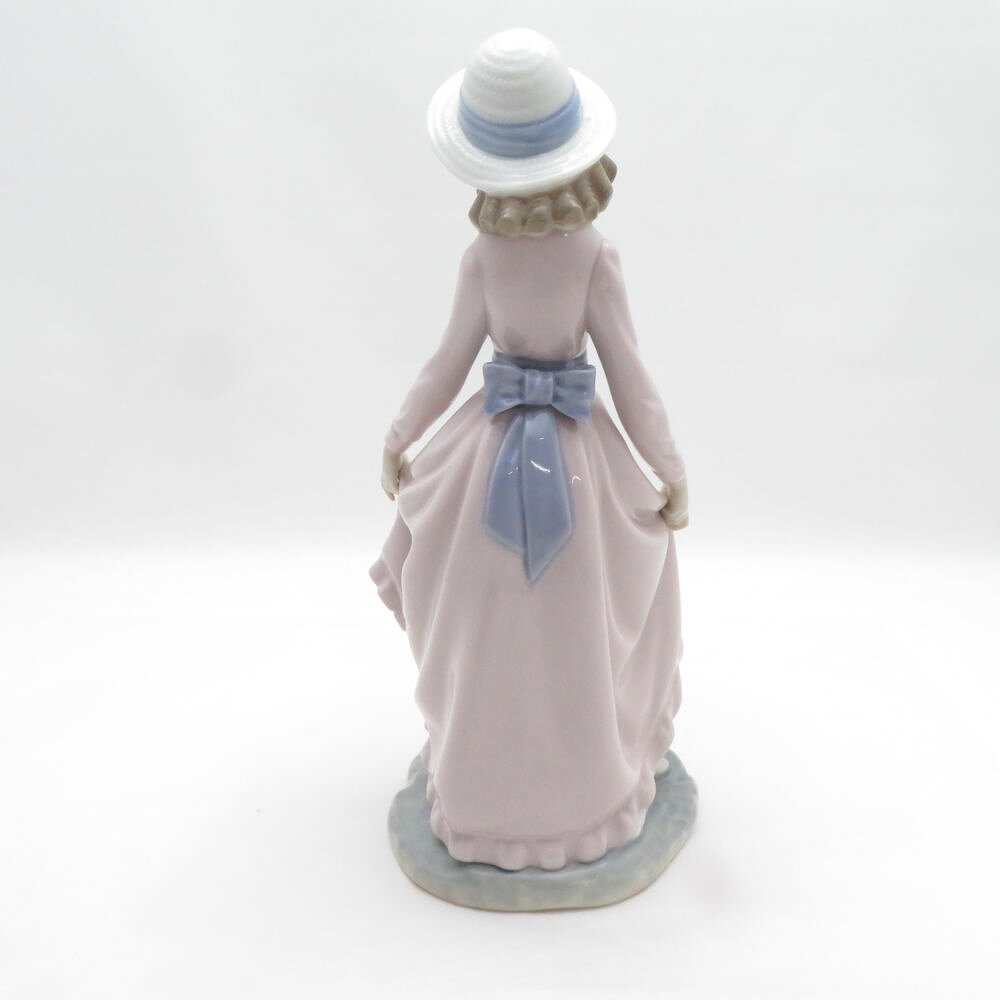 LLADRO リヤドロ 5027 花のバスケット フィギュリン 女の子 置物 インテリア SM5416X2 【中古】 [3]