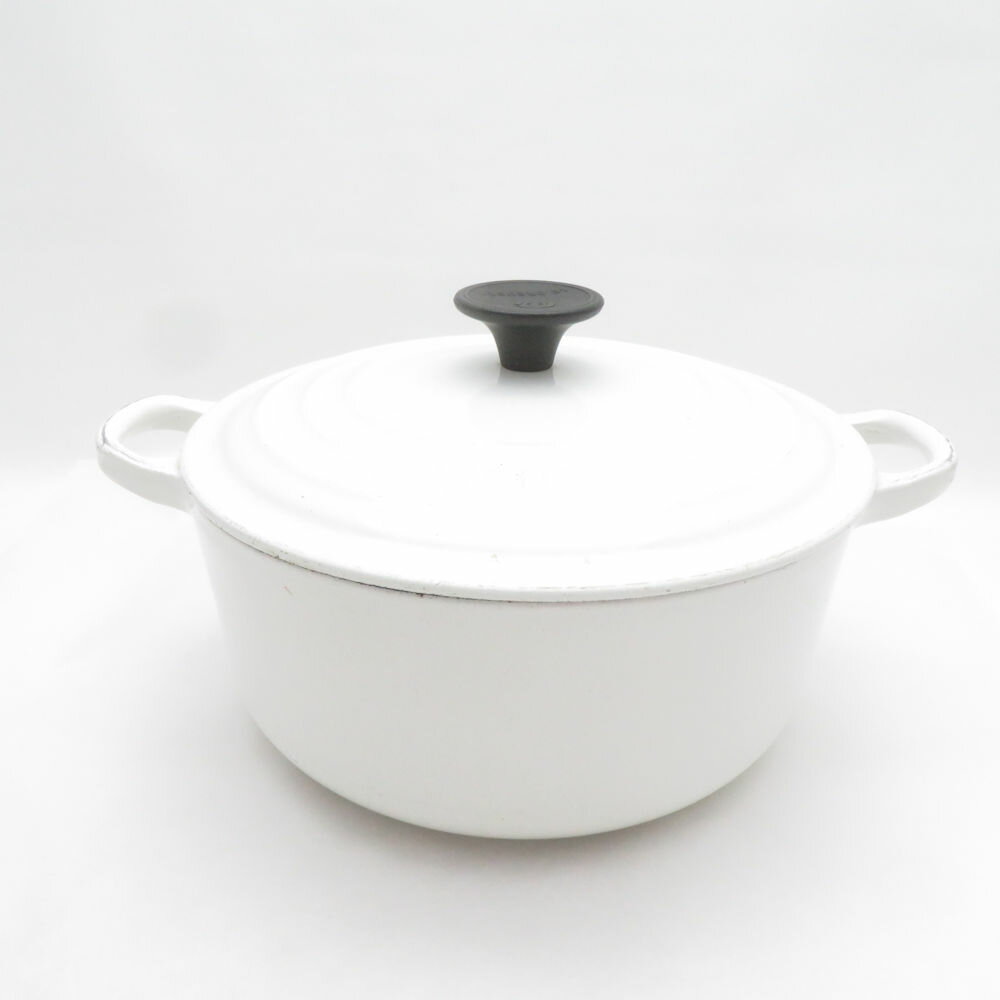 Le Creuset ルクルーゼ ココットロンド 両手鍋 鋳物ホーロー 20cm 料理 調理器具 キ ...