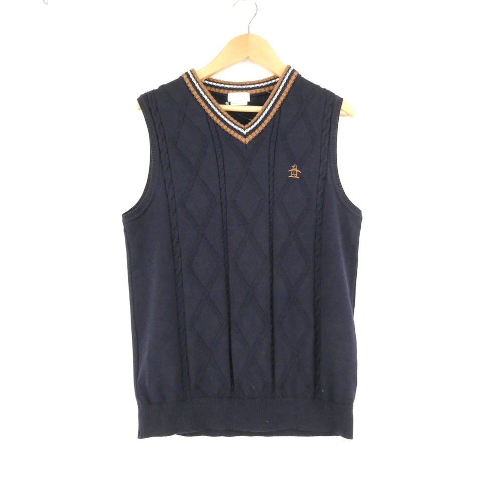 美品 Munsingwear マンシングウェア MG4FVE01L ニットベスト M…