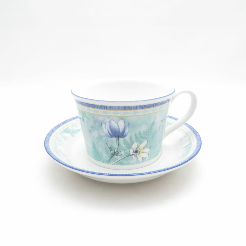 樂天商城 - 美品 WEDGWOOD ウェッジウッド デルフィナ コーヒーカップ＆ソーサー 花柄 フラワー 希少 レア SU14513A1 【中古】
