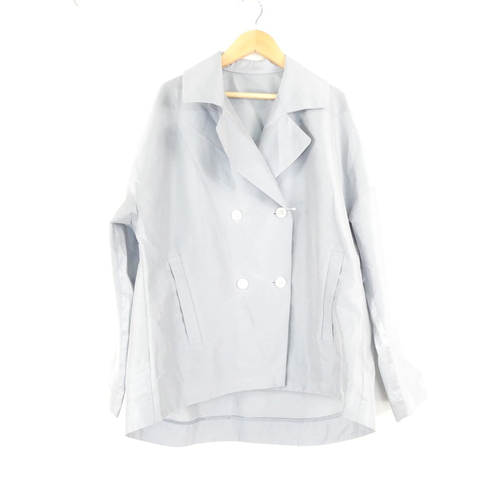 美品 Gabardine K.T ギャバジンK.T ストレッチタフタ ピージャケット…