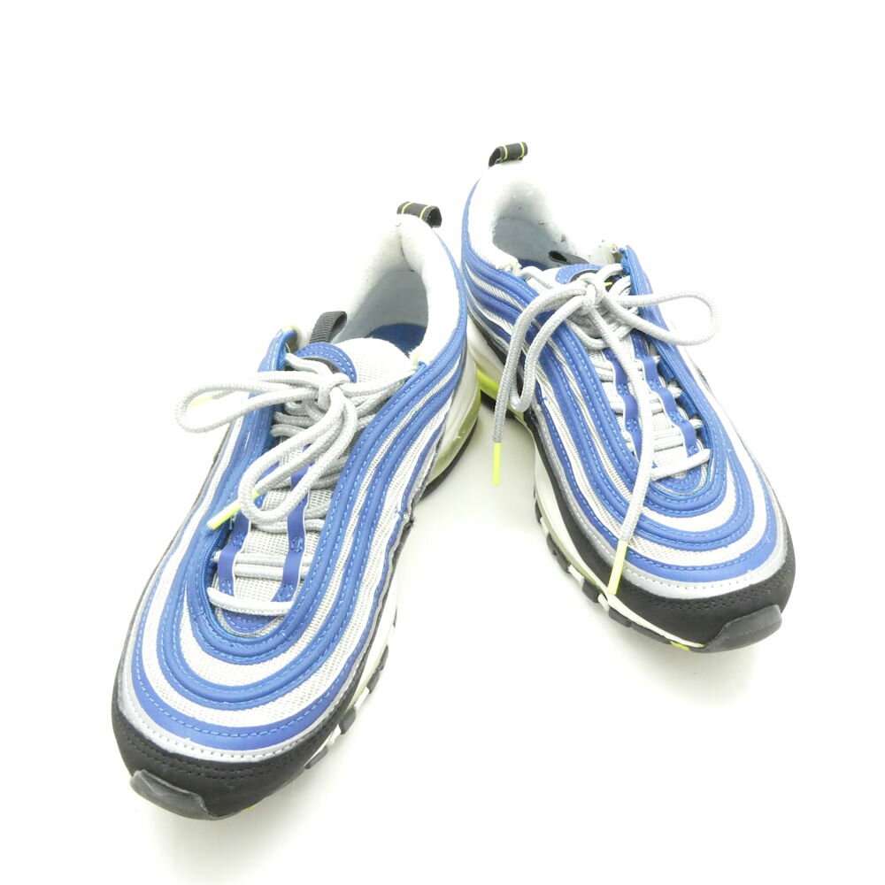 NIKE ナイキ エアマックス97 OG アトランティックブルー/ボルテージイエロー DQ9131-400 スニーカー 22.5cm AIRMAX 復刻 靴 シューズ レディース AU4572