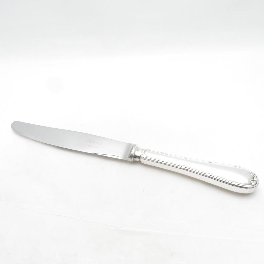 美品 Christofle クリストフル リュバン テーブルナイフ 銀メッキ 24.5cm カトラリー SC11245E2 