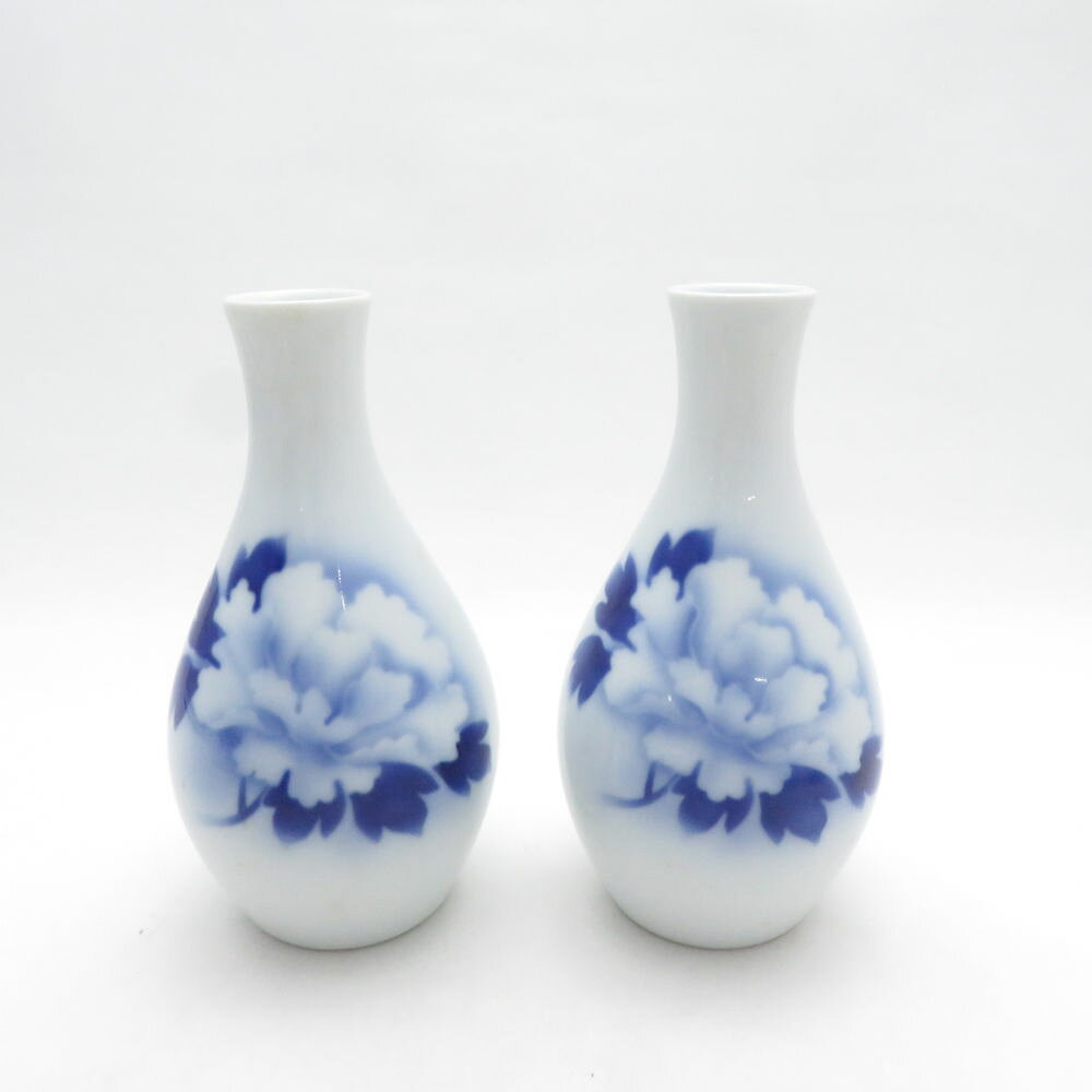 美品 Fukagawa Seiji 深川製磁 酒器揃 7点 セット 徳利 酒杯 盃 染付 有田焼 和食...