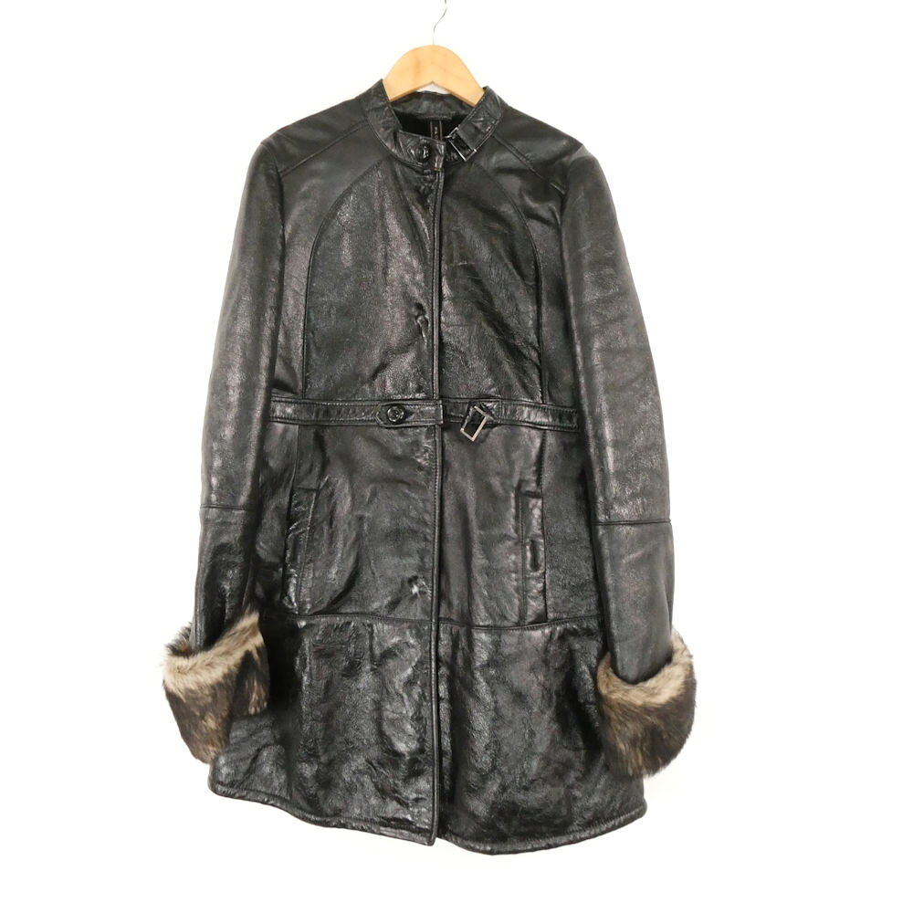 SPORTMAX CODE スポーツマックスコード ジャケット 42 Lサイズ相当 ラム ボア ファー レディース AD2282B25 