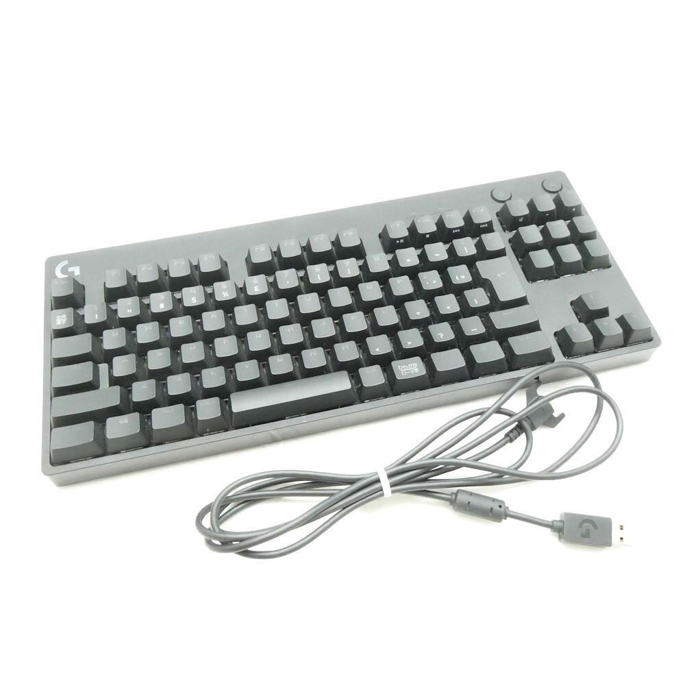 logicool G ロジクール G YU0039 ゲーミングキーボード テンキーレス 有線 赤軸  ...