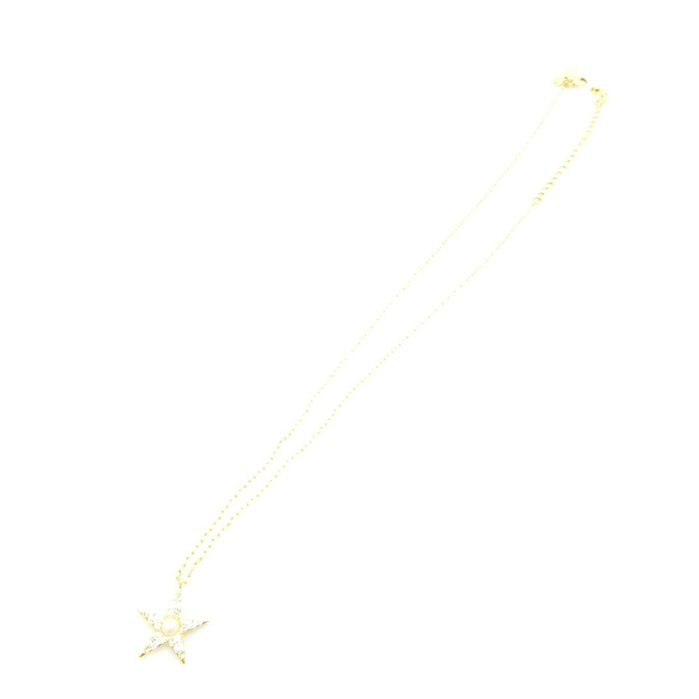 美品 kate spade ケイトスペード ネックレス 星 スター パール ストーン…