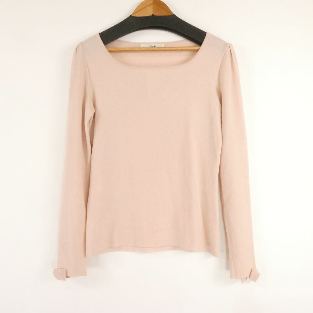 Rene basic ルネ 6732140 ニット トップス 34 S テンセル 他 長袖…