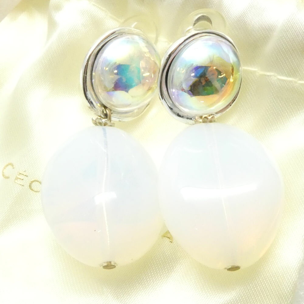 美品 CECILE ET JEANNE セシル エ ジャンヌ イヤリング 両耳 ストーン…