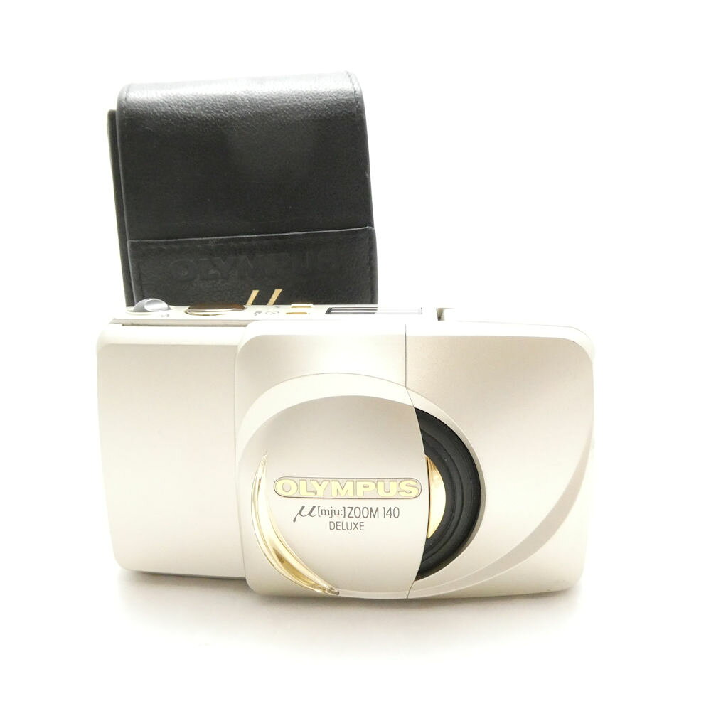 OLYMPUS オリンパス ZOOM140 DELUXE フィルムカメラ シャンパンゴールド コンパクトカメラ HD345 【中古】