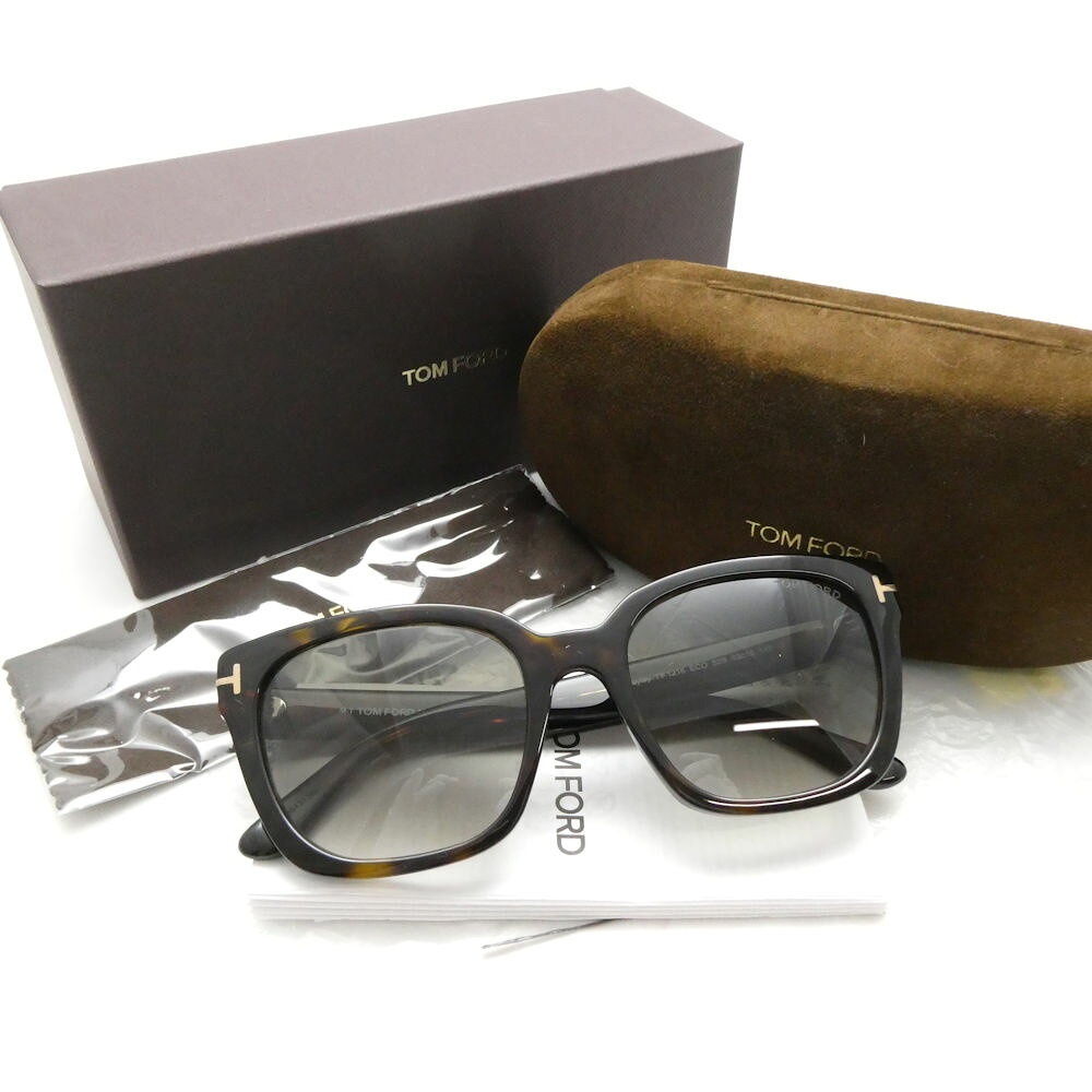 美品 TOMFORD トムフォード TF1216 Haylay ECO 52B サングラス…