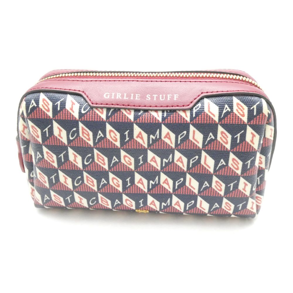美品 ANYA HINDMARCH アニヤハインドマーチ GIRLIE STUFF ガーリースタッフ ポーチ コスメ AM9309 【中古】
