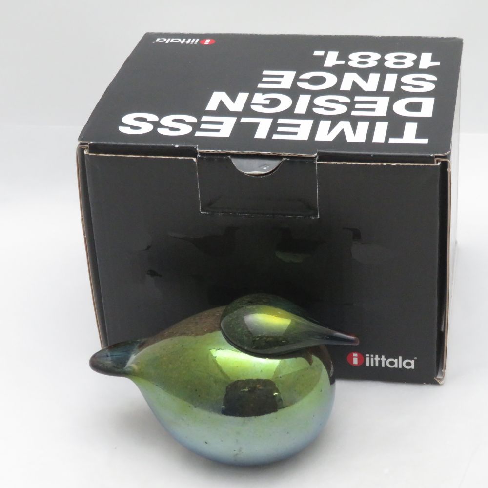 未使用 iittala イッタラ バード パフボール オブジェ オイバトイッカ ラスター 鳥 北欧 SO4408K2 【中古】