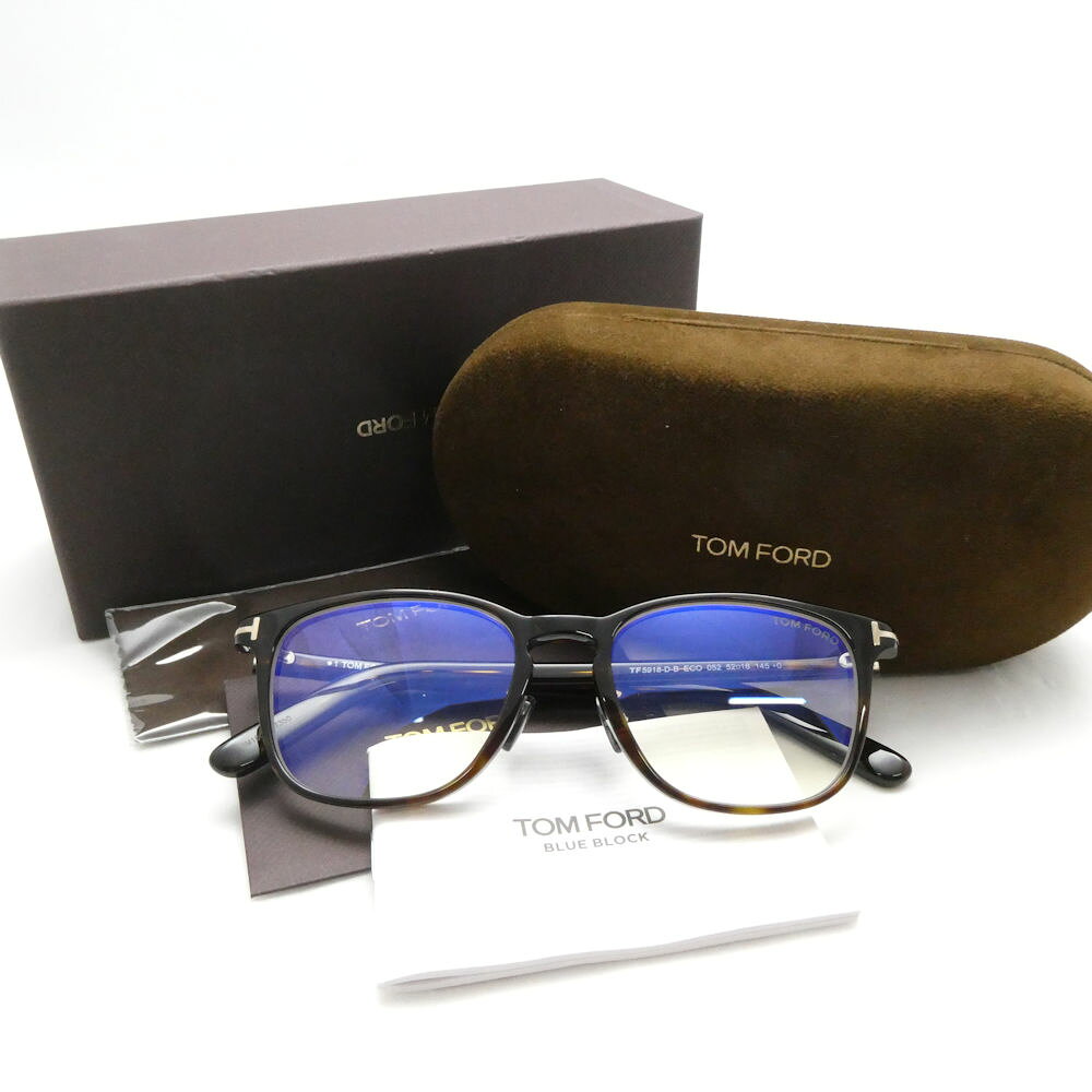 未使用 TOMFORD トムフォード FT5918 D B ECO 052 メガネ 1点…
