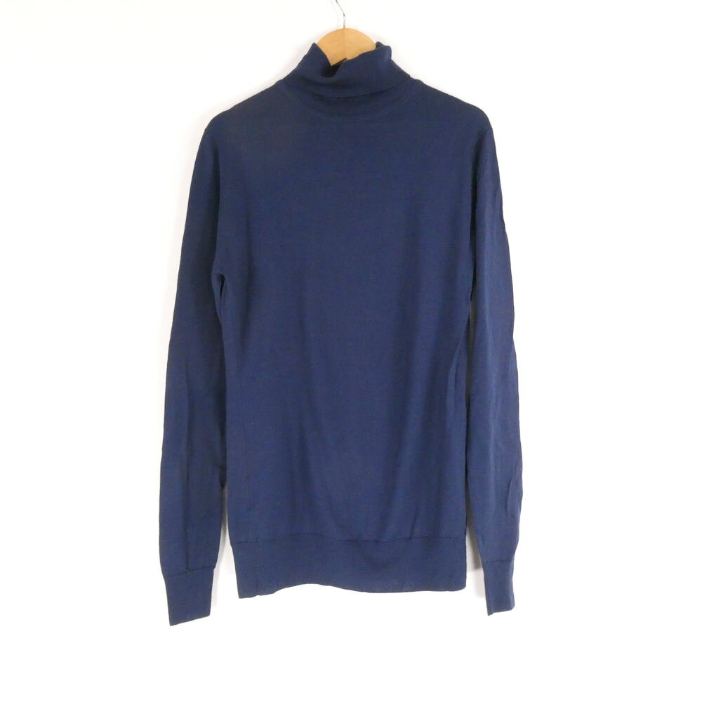 美品 JOHN SMEDLEY ジョンスメドレー ニット M ウール100％ 長袖…