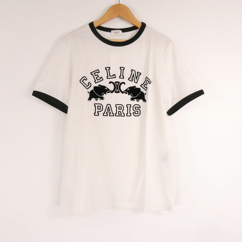美品 CELINE セリーヌ RX0AV671Q.01OB 半袖Tシャツ XS…
