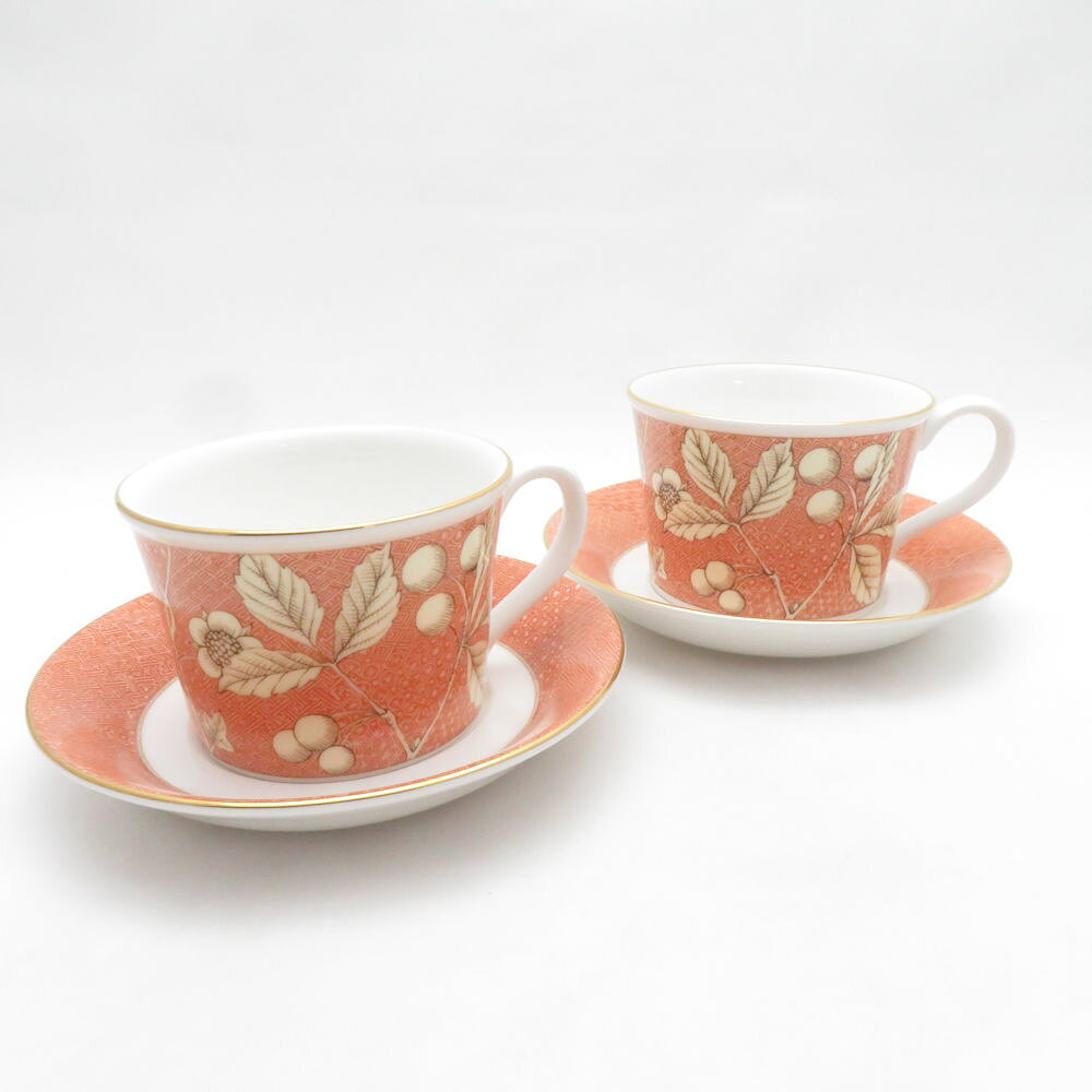 WEDGWOOD ウェッジウッド フランシス カップ＆ソーサー 2客 ペア 廃盤 SO4566E2 【中古】