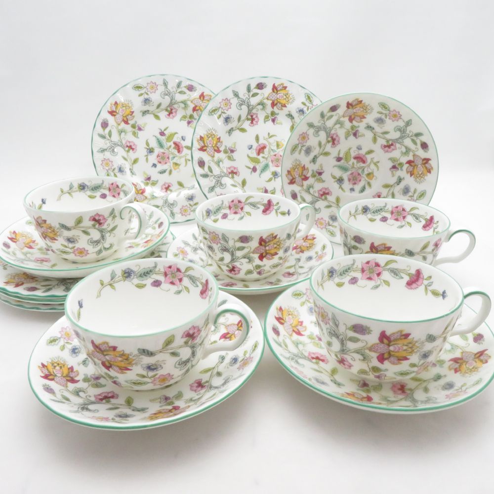 MINTON ミントン ハドンホール カップ＆ソーサー 中皿 10点 セット 16cmプレート SO4479K1 【中古】