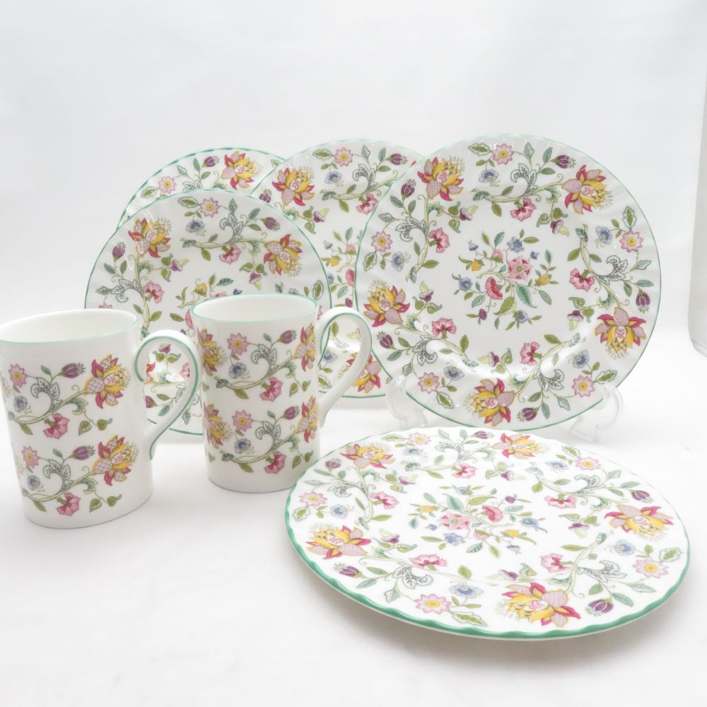 MINTON ミントン ハドンホール マグカップ 中皿 7点 セット 16cm 19cmプレート SO4480K1 【中古】