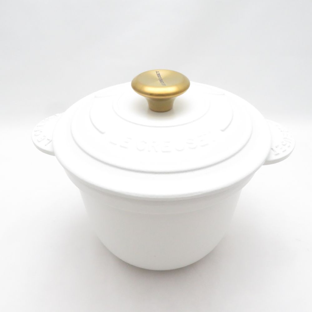 美品 Le Creuset ルクルーゼ ミッキーマウス ココットエブリィ 両手鍋 インナーリッド 2点 ディズニーコラボ 18cm SO4645Q1 【中古】