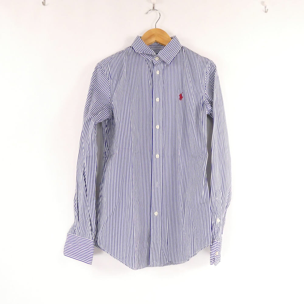 美品 Polo Ralph Lauren ポロラルフローレン シャツ 0 コットン100％…