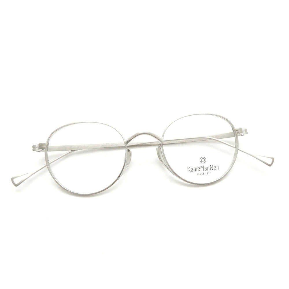 美品 KameManNEN カメマンネン KMN113 眼鏡 46□21 145 TSH 鯖江 度なし AY8216 【中古】