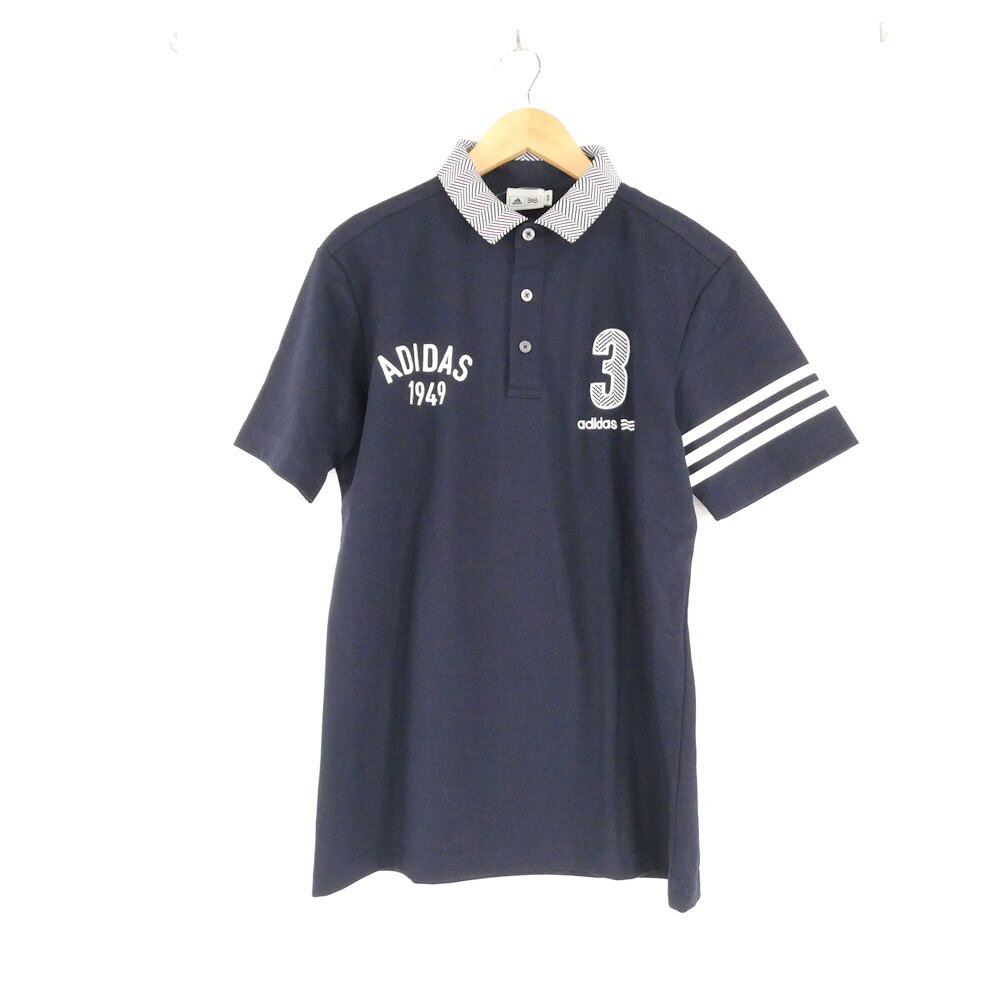 美品 adidas アディダス N65882 ポロシャツ M ポリエステル 他 ゴルフ…